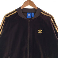 adidas Originals アディダス オリジナルス B&Y別注 ベロア トラックジャケット ブラウン BK4562 Size L 福生店