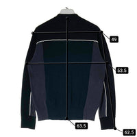 DIESEL ディーゼル A08007 K-WICHITA ZIP COD ニット ジップジャケット ブラック sizeXS 瑞穂店