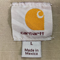 Carhartt カーハート 14806 裏キルティング 企業ロゴ リップストップ アクティブジャケット ベージュ sizeL 瑞穂店
