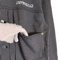 LOOPWHEELER ループウィラー 受注会限定 ヒッコリー 吊り天笠 1stタイプ トラッカージャケット ヒッコリー ストライプ Size M 福生店