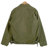 70's US NAVY 米海軍 A-2 デッキジャケット CONMARジッパー オリーブ Size XL相当 福生店
