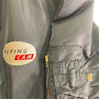 ALPHA INDUSTRIES アルファインダストリーズ MA-1 USA製 90's ワッペンカスタム ブラック sizeXL 瑞穂店