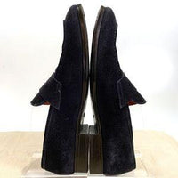 Santoni サントーニ スウェード コインローファー ネイビー B33B Size 8 福生店