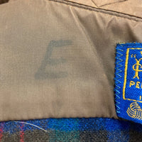 PENDLETON ペンドルトン 70's USA製 ウールシャツ エルボーパッチ ブルー×グリーン sizeM 瑞穂店