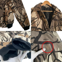 90's PREDATOR CAMOUFLAGE プレデターカモフラージュ リブブルゾン ジャケット 中綿 スナップボタン マルチ Size L 福生店