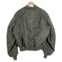 60`s ALPHA アルファ USAF MA-1 ミリタリーフライトジャケット オリーブ J-8279D 68年会計 Scovill Size L 福生店