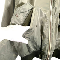 liju outer wear ジップアップ フライトジャケット 刺繡 グリーン Size M 福生店