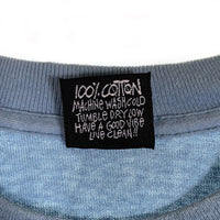 80's STUSSY ステューシー シャネルロゴ 半袖 Tシャツ ライトブルー Size XL 福生店