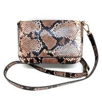FURLA フルラ WB00393 マヤ クロスボディ パイソン柄 ミニショルダーバッグ ブラック 瑞穂店