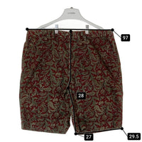 Polo Ralph Lauren ポロラルフローレン ペイズリー柄 ノータック ショートパンツ ボルドー size36 瑞穂店