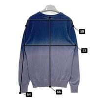 STUSSY ステューシー グラデーション コットンセーター ブルーxパープル sizeS 瑞穂店