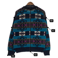 90's ST JOHN’S BAY セントジョーンズベイ ネイティブ柄 アクリル ウール クルーネックニットセーター マルチ Size M 福生店