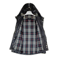 BURBERRY BLACK LABEL バーバリーブラックレーベル BMP13-701-09 裏地ノバチェック フード付きジャケット ブラック sizeM 瑞穂店