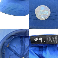 STUSSY ステューシー ワンポイント刺繍 キャップ 帽子 ブルー sizeOSFA 瑞穂店