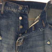 mnml ミニマル ダメージデニムパンツ 裾ジップ インディゴ Size 36 福生店