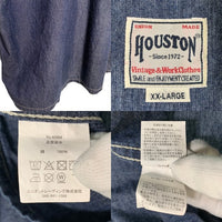 HOUSTON ヒューストン US ARMY シャンブレープルオーバーシャツ インディゴ やや薄手 40964 Size XXL 福生店