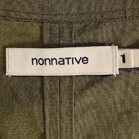 nonnative ノンネイティブ 16AW TOURIST LONG SHIRT C/T ARMY CLOTH バンドカラー ロングシャツ オリーブ スナップボタン NN-S3011 Size 1 福生店