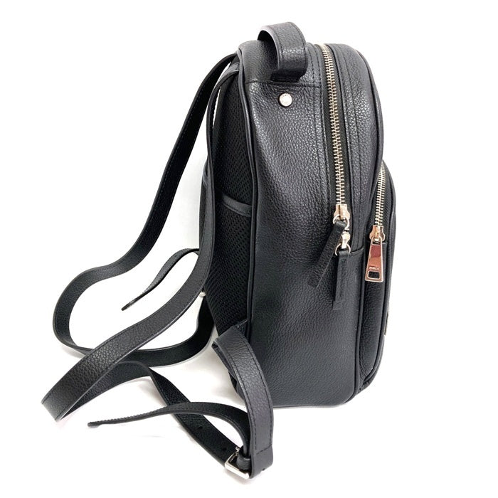 美品　FURLA／フルラ　Frida スター レザーリュック　Black FURLA フルラ frida スパンコールスターレザーリュック ブラック