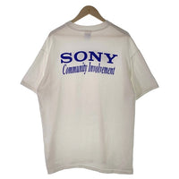 00's SONY ソニー Community Involvement プリントTシャツ ホワイト Hanes メキシコ製 Size XL 福生店