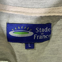 Stade de France スタッド・ド・フランス 計り知れない喧騒 刺繡 プリントTシャツ グレー スタジアム Size L 福生店