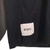 WTAPS ダブルタップス 26SS SLDR / LS / COTTON レイヤード 長袖 Tシャツ ブラック チャコール 261ATDT-CSM12 Size 02 福生店