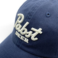 Pabst Blue Ribbon BEER 6パネルキャップ ネイビー AMERICAN NEEDLE 福生店