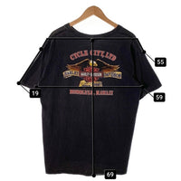 90's~ HARLEY DAVIDSON ハーレーダビッドソン バー&シールド イーグル プリントTシャツ ブラック 1999コピーライト Size XL 福生店