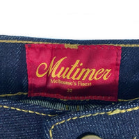 Mutimer ジッパーフライ ワイドデニムパンツ インディゴ Size 32 福生店