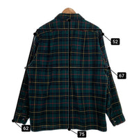 70's PENDLETON ペンドルトン オープンカラー ウール タータンチェック ボードシャツ グリーン Size XL 福生店