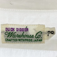 WAREHOUSE ウェアハウス 片ポケ マチ付き 長袖シャツ ホワイト size38 瑞穂店