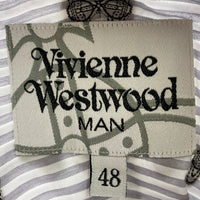 Vivienne Westwood MAN ヴィヴィアンウエストウッド マン オーブ総柄 長袖シャツ グレー size48 瑞穂店