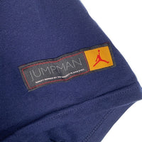 90's NIKE ナイキ JUMPMAN JORDAN ジャンプマン刺繡 Tシャツ ネイビー USA製 デッドストック Size L 福生店