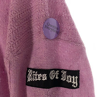 RAF SIMONS ラフシモンズ 21SS Oversized reverse braid relief round nec オーバーサイズ ラウンドネックウールセーター パープル Size S 福生店