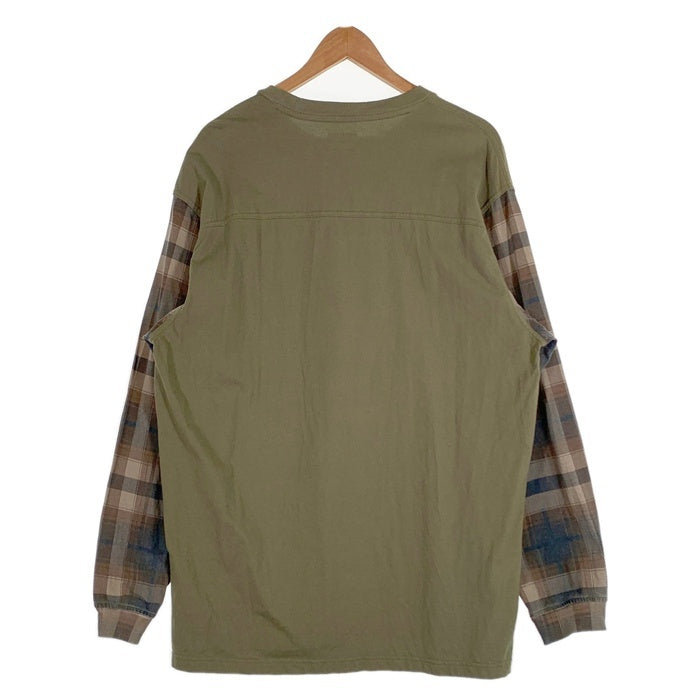 SUPREME シュプリーム 21AW Plaid Sleeve L/S Top フットボールロング