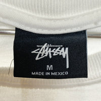 STUSSY ステューシー SKATE TOUGH YOU LITTLE BOY バックフォトプリントTシャツ ホワイト Size M 瑞穂店