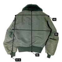 BUZZ RICKSON'S バズリクソンズ M品番 M13407 B-15D フライトジャケット グリーン size38※所々汚れ・裾リブダメージ有 瑞穂店
