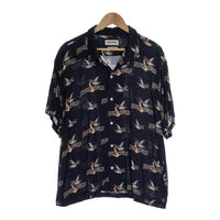 FUCKING AWESOME ファッキンオーサム オープンカラー レーヨンシャツ ブラック 総柄プリント Size XL 福生店