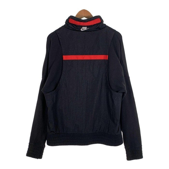 JORDAN ジョーダン UNION ユニオン NRG AS 1/2 ZIP ハーフジップ ナイロンジャケット ブラック レッド 袖スウェット  AH3409-010 Size S 福生店