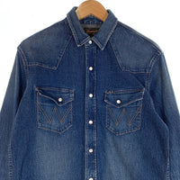 Wrangler ラングラー nano・universe ナノユニバース 別注 ウエスタン デニムシャツ ライトブルー S9102 Size L 福生店