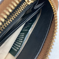 LAUREN RALPH LAUREN ローレン ラルフ ローレン レザー コンチネンタル ウォレット ブラウン 二つ折り財布 牛革 コンパクト 瑞穂店