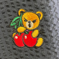 HYSTERIC GLAMOUR ヒステリックグラマー 01221AO04 チェリーベア刺繍 ラグランスリーブワンピース ネイビー sizeF 瑞穂店