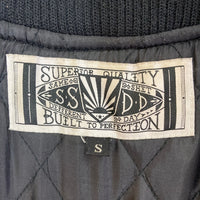 FUCT ファクト SSDD 両面刺繍 袖レザースタジャン ファラオジャケット ブラック sizeS 瑞穂店