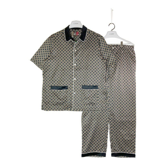 Supreme シュプリーム Satin Pajama Set パジャマセット ブラック×オフホワイト sizeM 瑞穂店