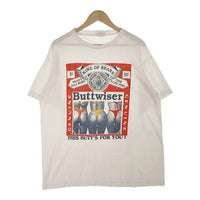 Buttwiser バットワイザー パロディ プリントTシャツ ホワイト Size XL 福生店
