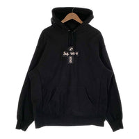 SUPREME シュプリーム 20AW Cross Box Logo Hooded Sweatshirt クロスボックスロゴ プルオーバースウェットパーカー ブラック Size XL 福生店