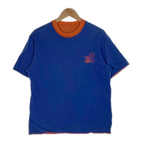 EASTPORT VIKINGS リバーシブル ダブルフェイス Tシャツ オレンジ ブルー Size M-L 相当 福生店