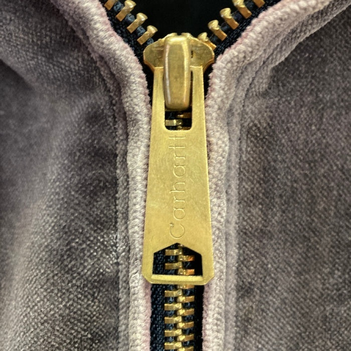 Carhartt カーハート ベロア ジップアップパーカー ブラウン