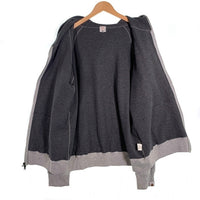 A BATHING APE アベイシングエイプ フルジップスウェットパーカー 裏サーマル グレー 日本製 Size L 福生店