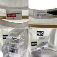 SUPREME シュプリーム 18AW COMME des GARCONS SHIRTS コムデギャルソンシャツ Split Box Logo Tee スプリットボックスロゴ Tシャツ ホワイト Size XL 福生店
