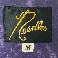 Needles ニードルズ JO153 C.O.B.One-Up Shirt-Burnout velvet 長袖 ベルベット オープンカラーシャツ パープル sizeM 瑞穂店